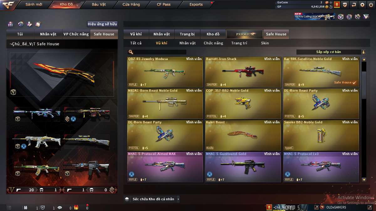 shop acc cf uy tin gia re